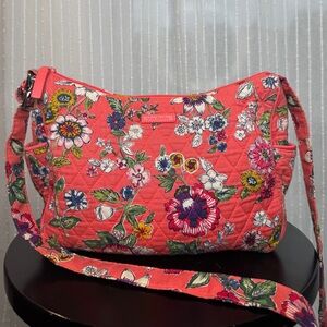 Vera Bradley Carson Coral Floral Crossbody